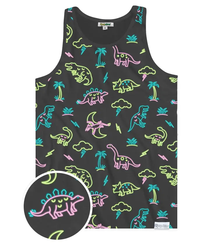 Neon Dino Tank