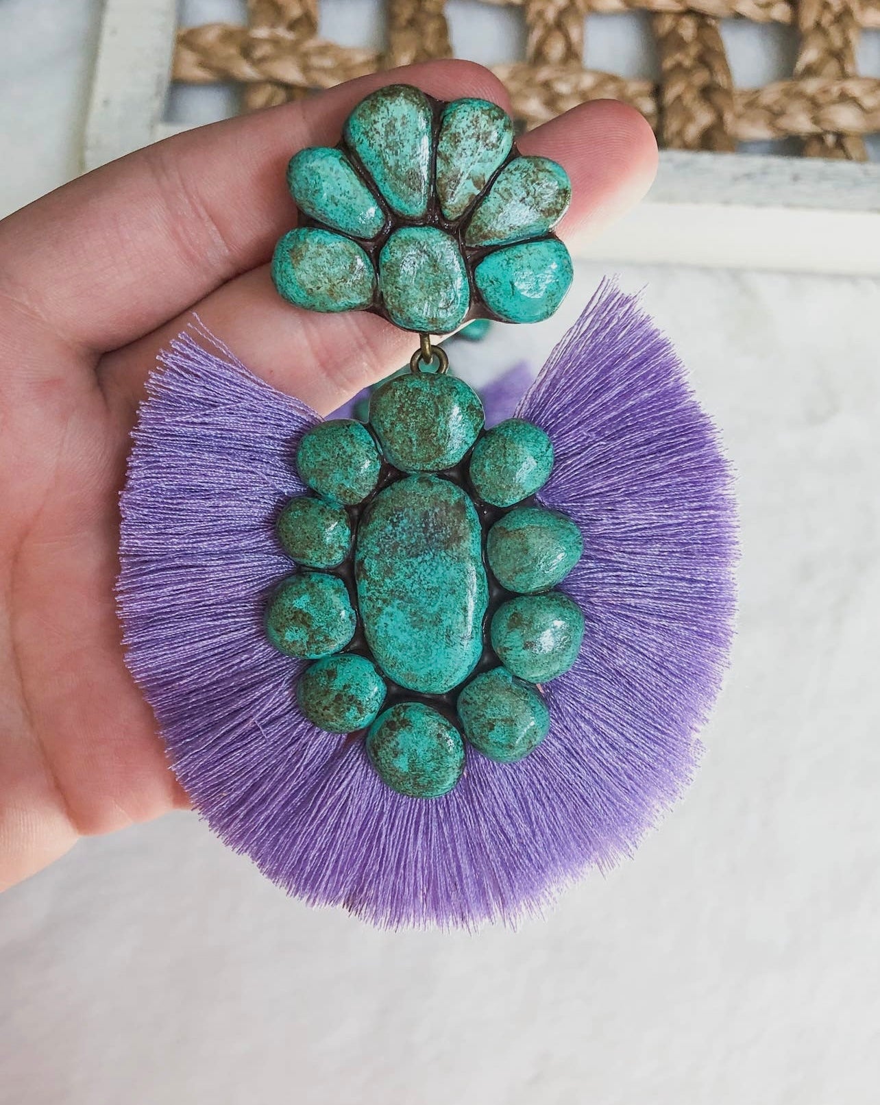 Lavender Roan Earrings