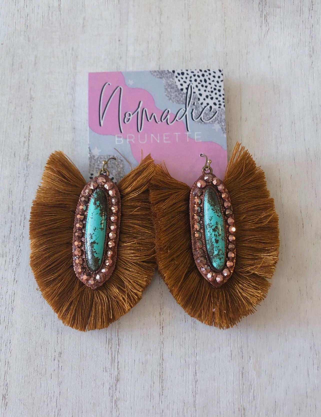 Mustard Fringe Casper Earrings
