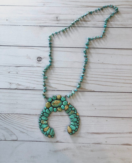 Aspen Necklace with Turquoise Chain