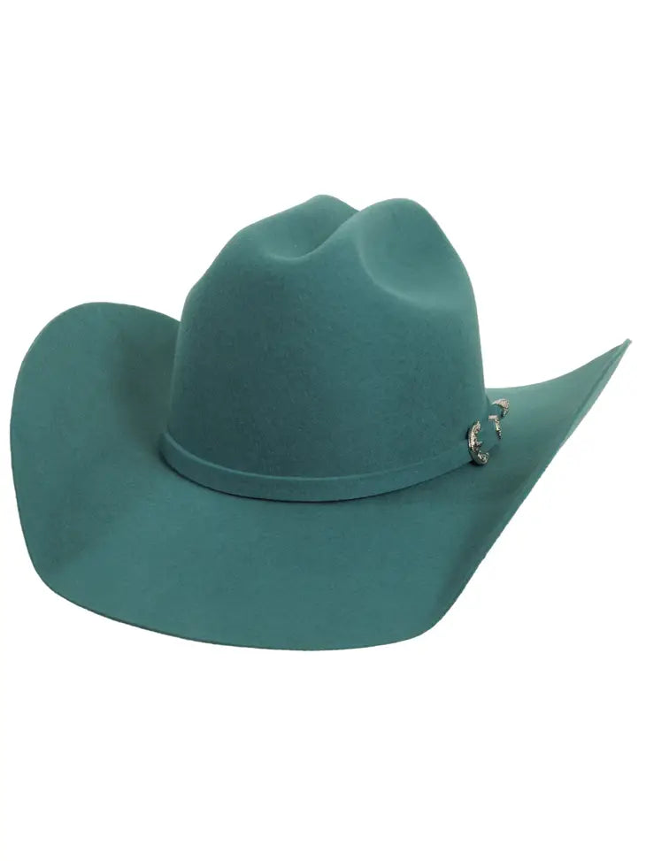 Teal Cattleman Felt