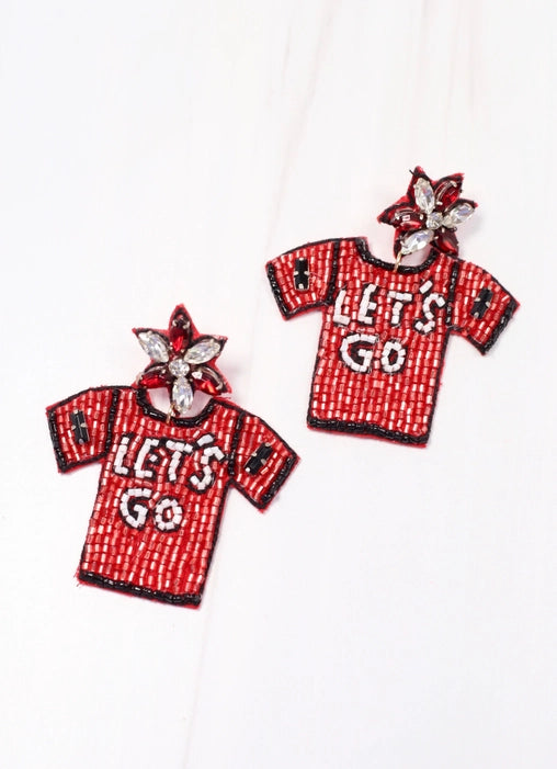 Let's Go Jersey Earrings