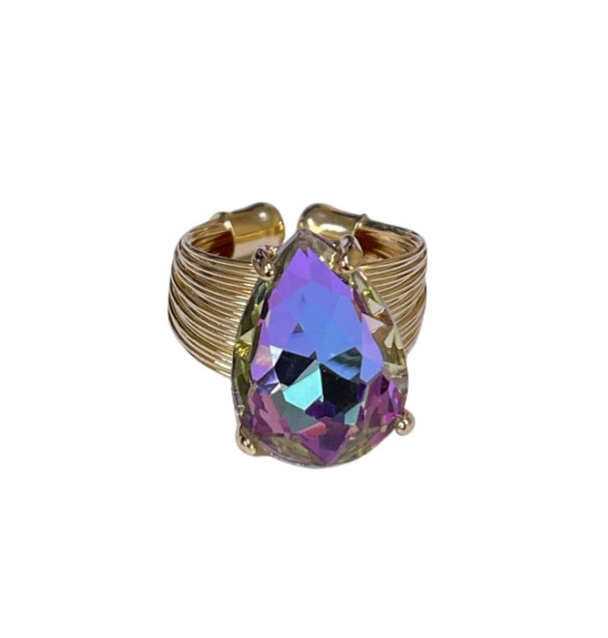 Lavender Rhinestone Ring