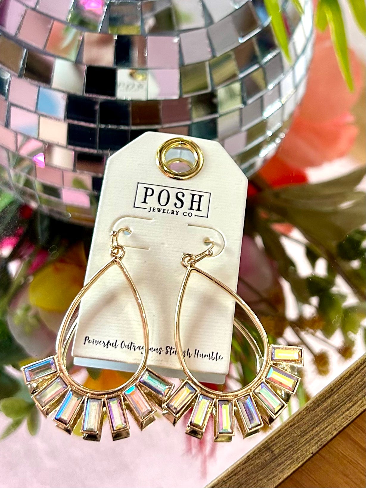 Rhinestone Dangle Earrings