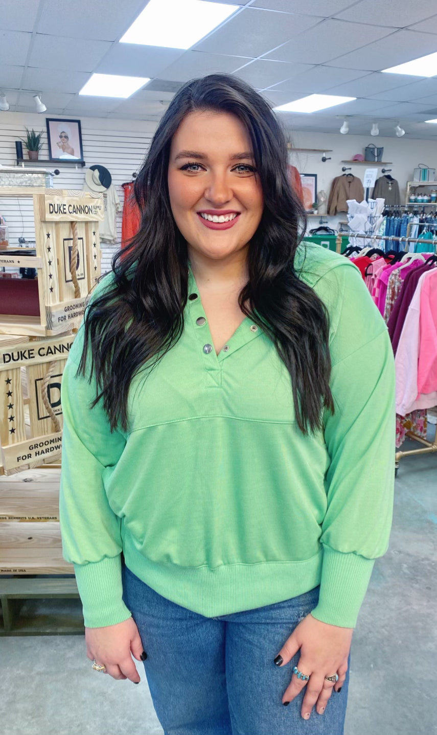 Green Hooded Sweatshirt