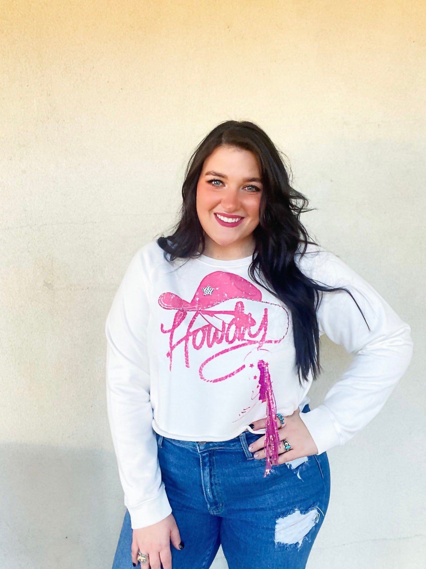 Howdy Graphic Long sleeve Tee