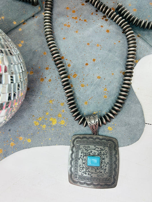 28” Faux Navajo Pearl Necklace