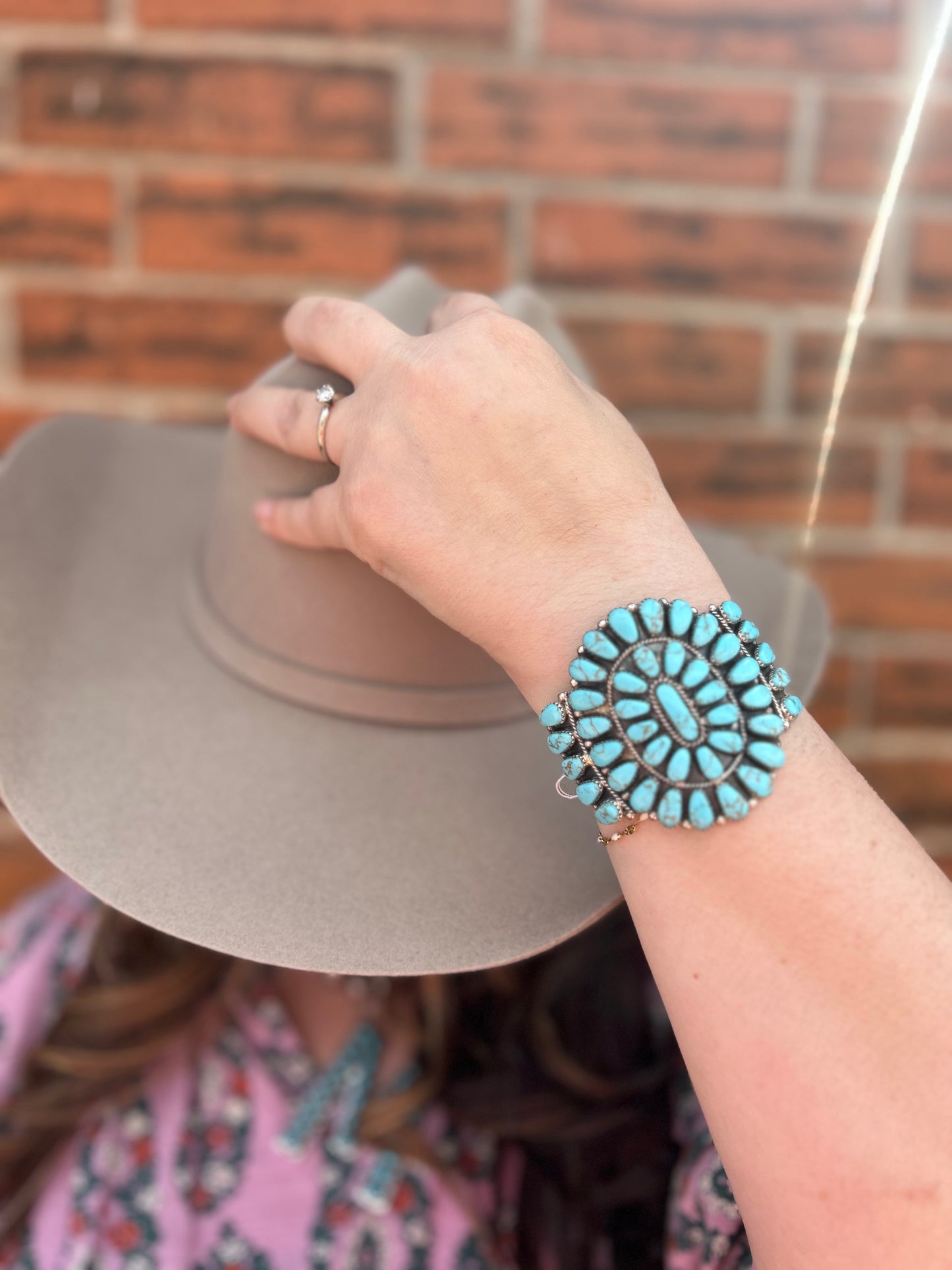 Turquoise Cluster Cuff