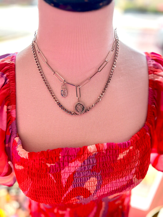Paperclip Charm Necklace
