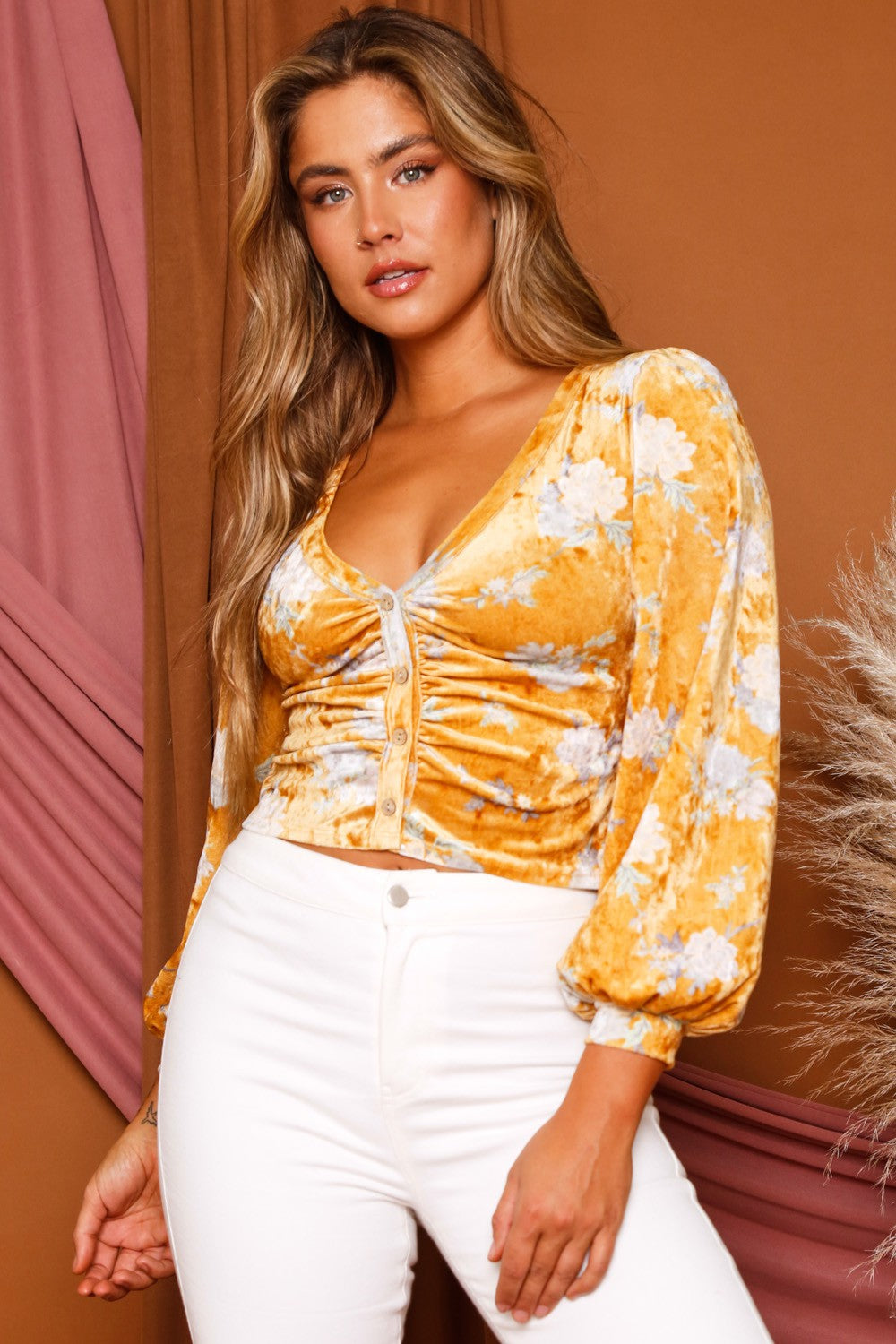 Long Sleeve Button Down Top