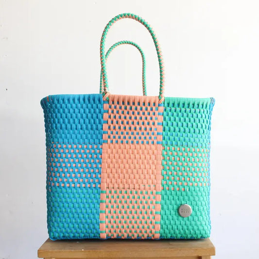 Peach, Aqua & Blue
