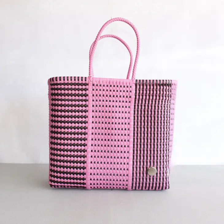 Black and Pink Mexican Tote