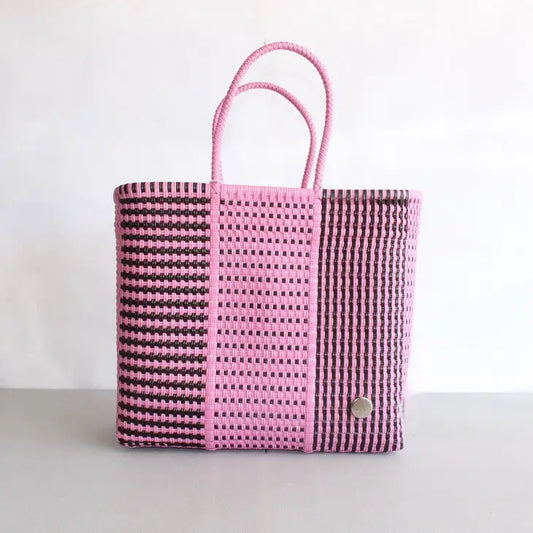 Black and Pink Mexican Tote
