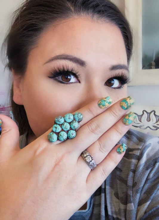 Cleo Ring- Turquoise Stone
