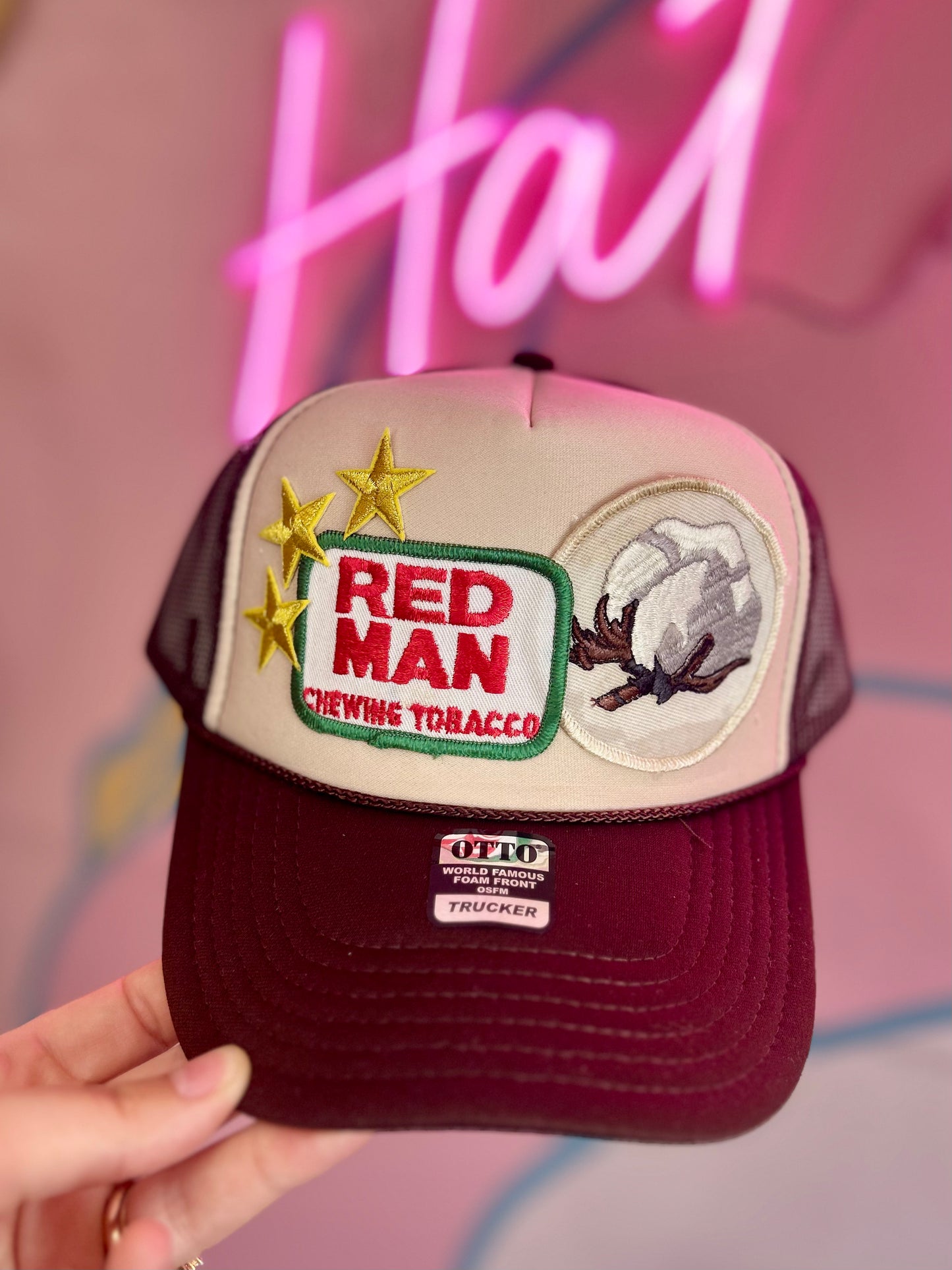 Red Man Trucker Hat
