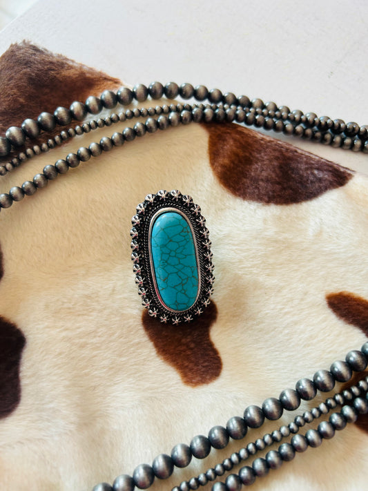 Faux Turquoise Ring