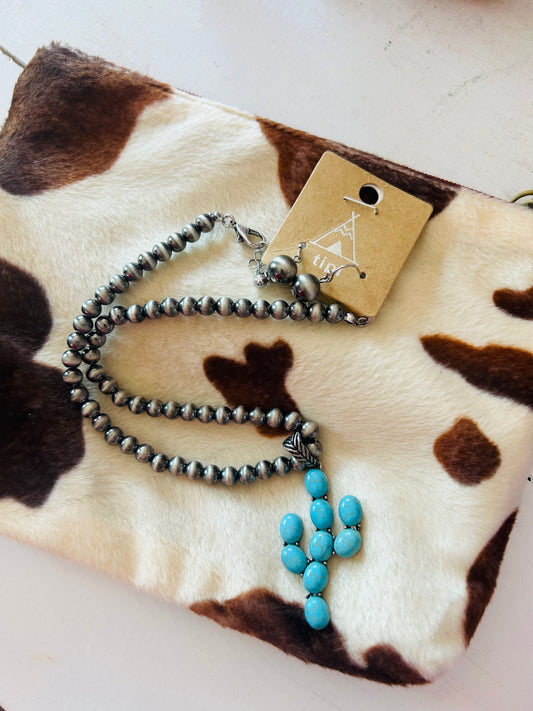 Faux Navajo & Turquoise Cactus set