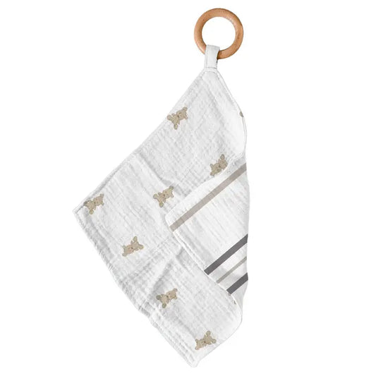 Teddy Bear & Stripe Teether