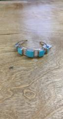 5 Square Turquoise Cuff